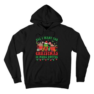 All I Want For Christmas Coffee Latte Cozy Winter Santa Xmas Hoodie