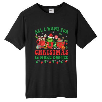 All I Want For Christmas Coffee Latte Cozy Winter Santa Xmas Tall Fusion ChromaSoft Performance T-Shirt