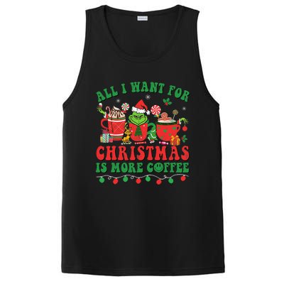 All I Want For Christmas Coffee Latte Cozy Winter Santa Xmas PosiCharge Competitor Tank