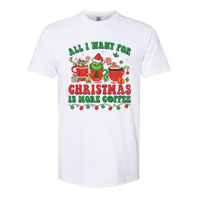 All I Want For Christmas Coffee Latte Cozy Winter Santa Xmas Softstyle CVC T-Shirt