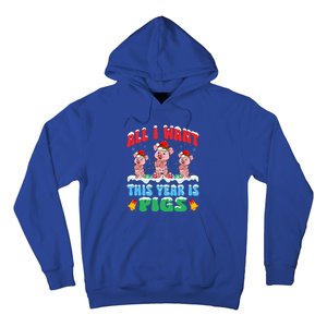 All I Want This Year Is Pigs Wearing Christmas Hat Funny Gift Hoodie