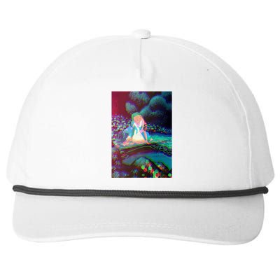 Alice In Wonderland Trippy Snapback Five-Panel Rope Hat