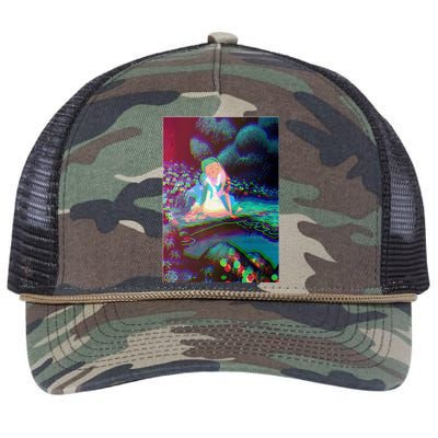 Alice In Wonderland Trippy Retro Rope Trucker Hat Cap