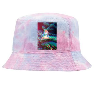 Alice In Wonderland Trippy Tie-Dyed Bucket Hat