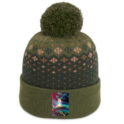 Alice In Wonderland Trippy The Baniff Cuffed Pom Beanie