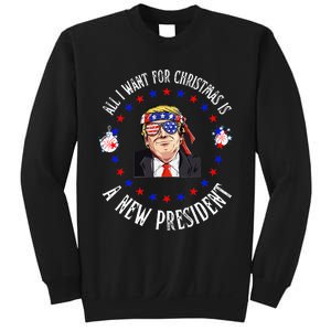 All I Want For Christmas Is A New President Trump Xmas Sweatshirt