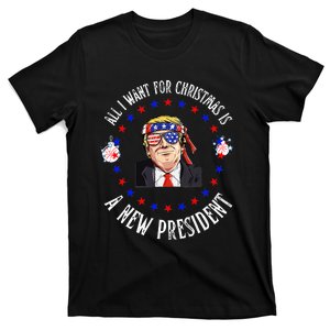 All I Want For Christmas Is A New President Trump Xmas T-Shirt