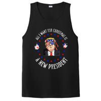 All I Want For Christmas Is A New President Trump Xmas PosiCharge Competitor Tank