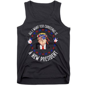 All I Want For Christmas Is A New President Trump Xmas Tank Top