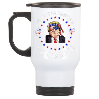 All I Want For Christmas Is A New President Trump Xmas Stainless Steel Travel Mug