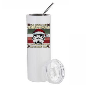 All I Want For Christmas Is To Find The Droids IM Looking For Stainless Steel Tumbler