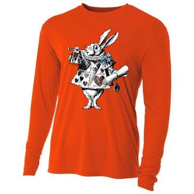 Alice In Wonderland White Rabbit Cooling Performance Long Sleeve Crew