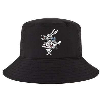 Alice In Wonderland White Rabbit Cool Comfort Performance Bucket Hat