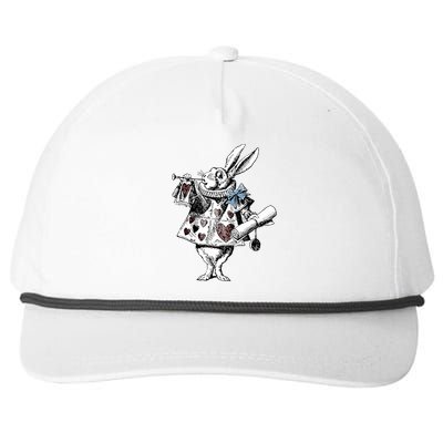 Alice In Wonderland White Rabbit Snapback Five-Panel Rope Hat