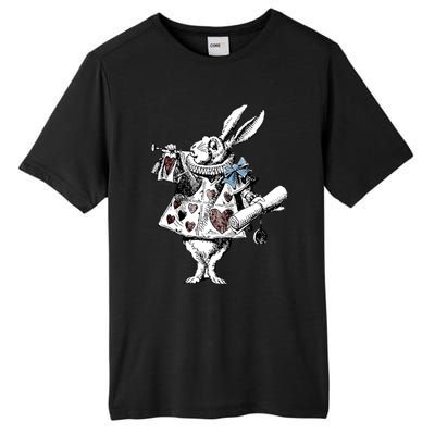 Alice In Wonderland White Rabbit Tall Fusion ChromaSoft Performance T-Shirt