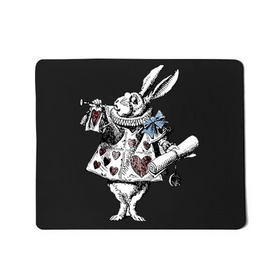 Alice In Wonderland White Rabbit Mousepad
