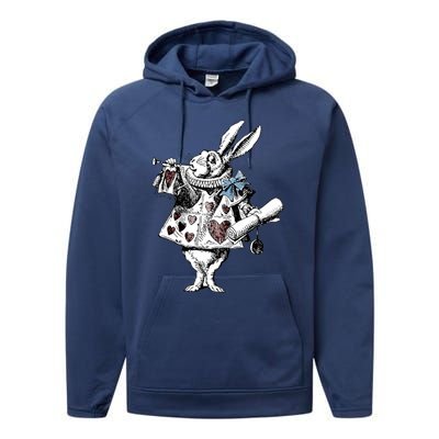 Alice In Wonderland White Rabbit Performance Fleece Hoodie