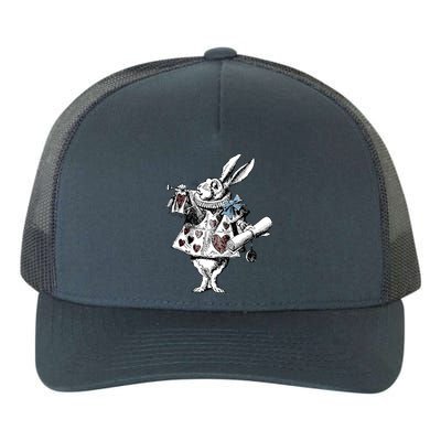 Alice In Wonderland White Rabbit Yupoong Adult 5-Panel Trucker Hat