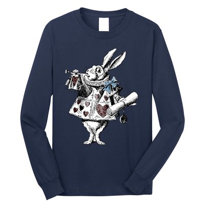 Alice In Wonderland White Rabbit Long Sleeve Shirt