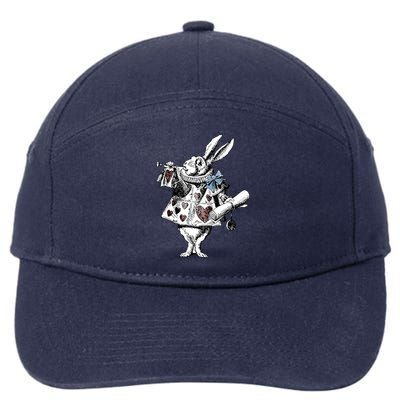 Alice In Wonderland White Rabbit 7-Panel Snapback Hat