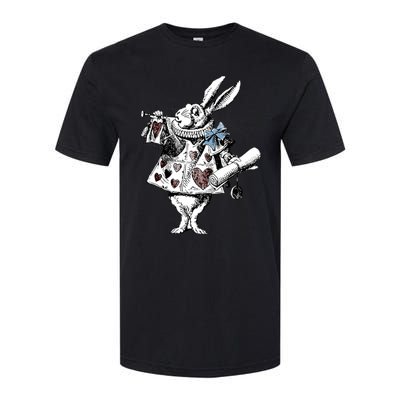 Alice In Wonderland White Rabbit Softstyle CVC T-Shirt