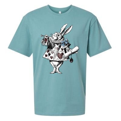 Alice In Wonderland White Rabbit Sueded Cloud Jersey T-Shirt