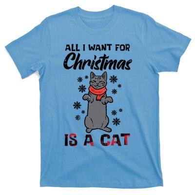 All I Want For Christmas Is Cat Xmas Gift T-Shirt