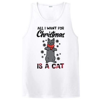 All I Want For Christmas Is Cat Xmas Gift PosiCharge Competitor Tank