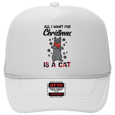 All I Want For Christmas Is Cat Xmas Gift Trucker Hat