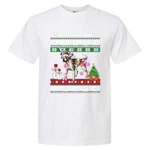 All I Want For Christmas Is American Bulldog Dog Xmas Gift Garment-Dyed Heavyweight T-Shirt