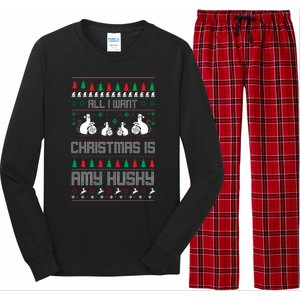 All I Want Christmas Is Amy Husky Long Sleeve Pajama Set