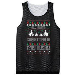 All I Want Christmas Is Amy Husky Mesh Reversible Basketball Jersey Tank