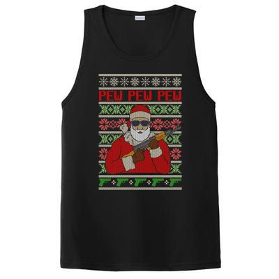 All I Want Is Guns Ugly Christmas Sweater Hunting Military Gift PosiCharge Competitor Tank