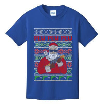 All I Want Is Guns Ugly Christmas Sweater Hunting Military Gift Kids T-Shirt