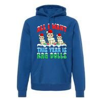 All I Want This Year Is Ragdoll Cat Wearing Christmas Hat Gift Premium Hoodie