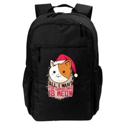 All I Want For Christmas Is Meow Funny Cat Gift Backpack