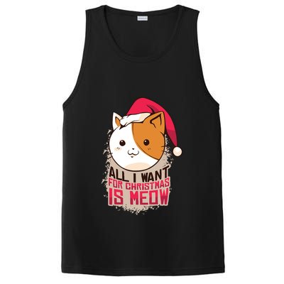 All I Want For Christmas Is Meow Funny Cat Gift PosiCharge Competitor Tank