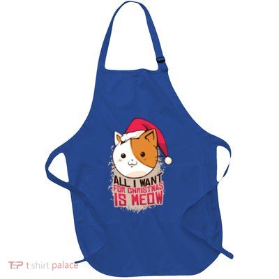 All I Want For Christmas Is Meow Funny Cat Gift Apron