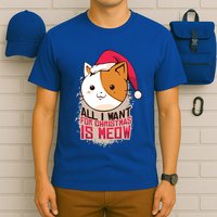 All I Want For Christmas Is Meow Funny Cat Gift T-Shirt