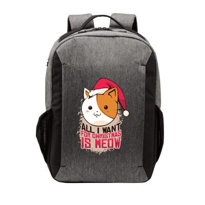All I Want For Christmas Is Meow Funny Cat Gift Vector Backpack