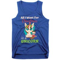 All I Want For Xmas Christmas Is A Unicorn Great Gift Tank Top