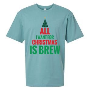 All I Want For Christmas Is Brew Sueded Cloud Jersey T-Shirt