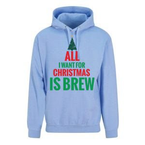 All I Want For Christmas Is Brew Unisex Surf Hoodie