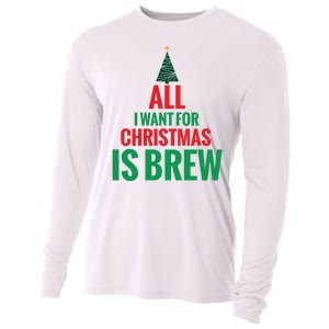 All I Want For Christmas Is Brew Cooling Performance Long Sleeve Crew