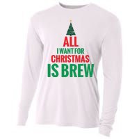 All I Want For Christmas Is Brew Cooling Performance Long Sleeve Crew