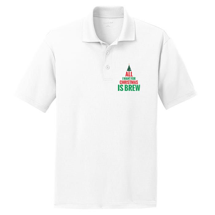 All I Want For Christmas Is Brew PosiCharge RacerMesh Polo