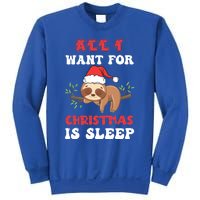 All I Want For Christmas Is Sleep Funny Quote Cool Gift Sweatshirt