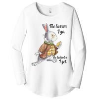 Alice In Wonderland White Rabbit Late The Hurrier I Go Women's Perfect Tri Tunic Long Sleeve Shirt