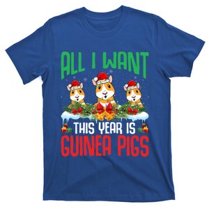 All I Want This Year Is Guinea Pigs Wearing Hat Christmas Cool Gift T-Shirt