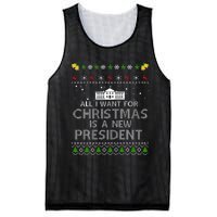 All I Want For Christmas Is A New President Ugly Mesh Reversible Basketball Jersey Tank